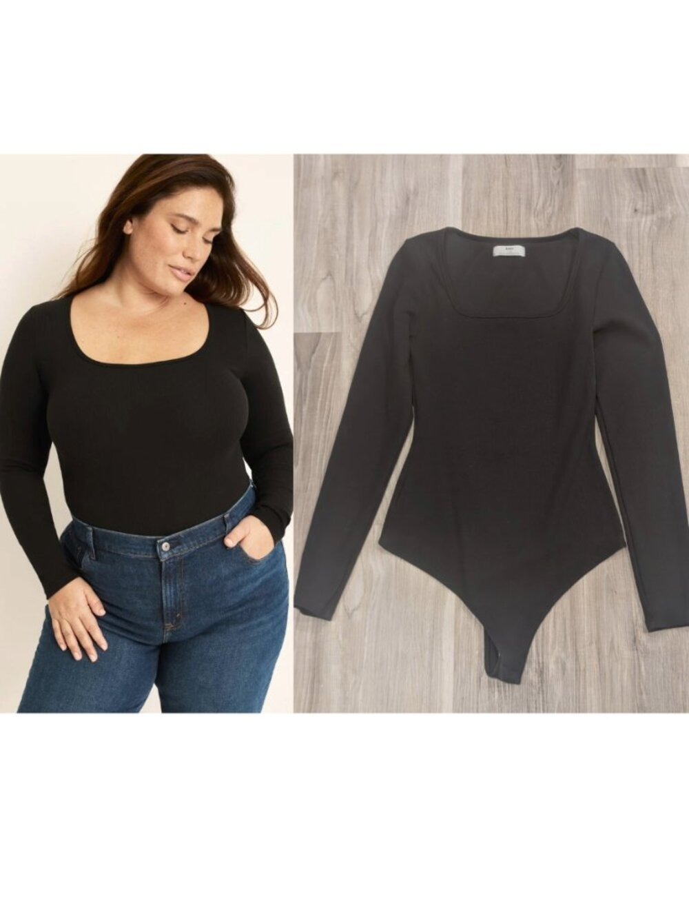 Knix | SculptRib™ Cotton Bodysuit In Black